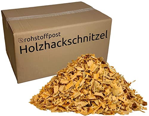 Hackschnitzel 100 L - Holzhackschnitzel Natur als Unkrautschutz Mulch Einstreu