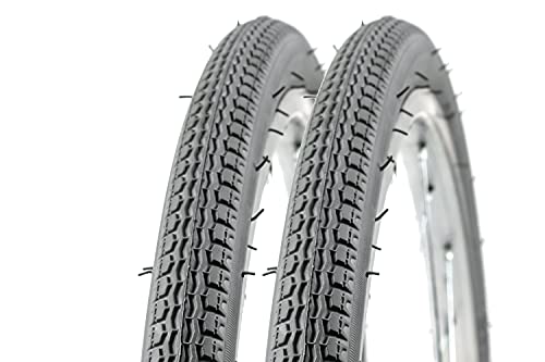 2 Stück 24 Zoll Rollstuhl Reifen 24x1 3/8 Wheel Chair tire Grey 35-540 grau