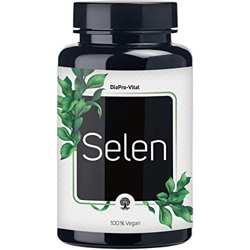 DiaPro® Selen-Tabletten 365 Stück mit 200µg Selen pro Tablette aus Natrium-Selenit Jahresvorrat 100% Vegan Laborgeprüft