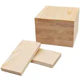 HAOBIN bastelholz klötzchen Holzbausteine bastelklötzchen Hölzchen 100x50x10 mm holzklötze Holzleiste Holzstäbchen basteln Holz für Heimwerkerprojekte und Deko,Bau und Vertäfelung (18)