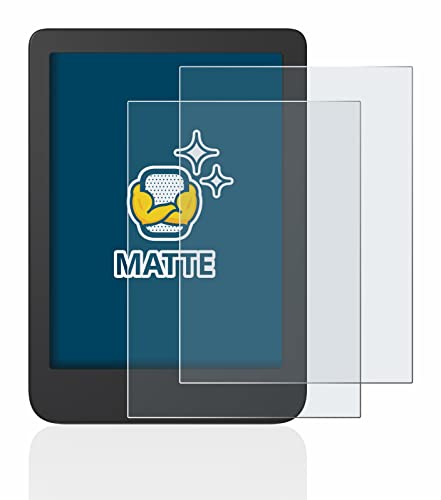 BROTECT Entspiegelungs-Schutzfolie für Tolino Shine 4/5 / 5 Color 2024 (2 Stück) Matte Displayschutz-Folie, Anti-Reflex, Anti-Fingerprint