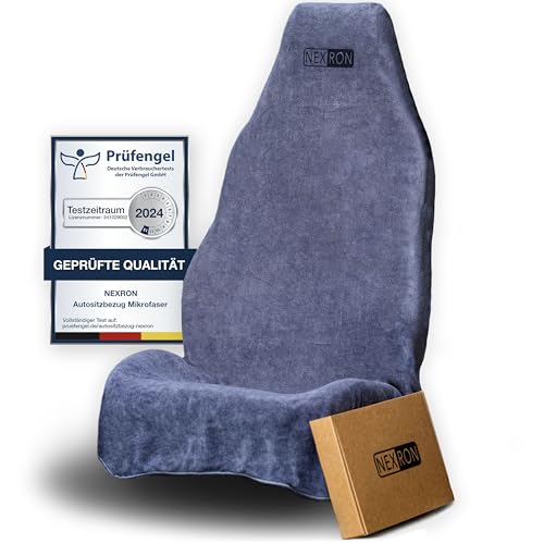 NEXRON® Sitzbezug Auto Vordersitze – besonders bequemer Autositzschoner mit atmungsaktivem Premium Stoff – schützt die Sitze deines Autos in Sekundenschnelle