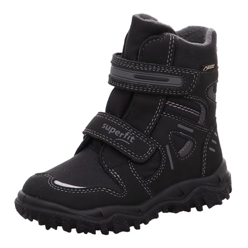 Superfit Jungen HUSKY warm gefütterte Gore-Tex Schneestiefel, Schwarz/Grau (Black/Grey 0600), 35 EU