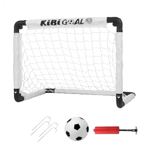 LZHDZQD Fussballtor, Fußballtor Kinder, Fussballtore für Garten Kinder, Fußballtor Faltbar für Indoor/Outdoor/Garten Weihnachts Fußballtor Spielzeug (60x45 weiß Tor+ fußball)