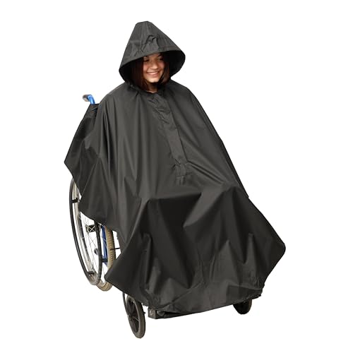 Bramble - Universal Rollstuhl Poncho zum Regenschutz & Windschutz - Regencape für Rollstuhlfahrer - Robust & Wasserdicht