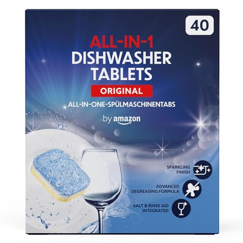 by Amazon - All-In-One Spülmaschinentabs, 40 tabs