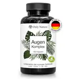 NEU: Augenvitamine - 130 Lutein Zeaxanthin Kapseln mit Beta Carotin, Vitamin B2, A, Zink – Einzigartige Zusammensetzung - in Deutschland produziert, Laborgeprüft & vegan - Augenvitamine Testsiegerger