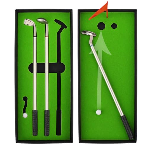 Kofull Golf Geschenke für männer Lustige Geschenke Golfstift minigolf Schreibtisch Set Mini Geschenke Golf Geschenke für Golfer