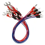Zerodeko 1 Satz Physikalische Elektrische Leiter Spannung Klassenzimmer Aderendhülsen Terminal Spade Schaltung Drähte Elektrizität Demos Lehrdraht Elektrizität Anschlussdraht 12 Stück