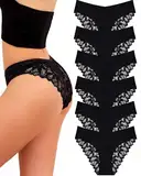 READY TO LOVE Unterhosen Damen Seamless Slips Damen Nahtlos Brazilian Slip Damen Spitze Hipster Unterwäsche Frauen Sexy Set Damen Slips Mehrpack