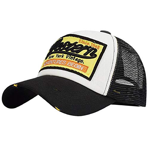 heekpek Baseball Cap Herren Gestickte Sommer Damen Mesh Kappen Baseball Mützen Verstellbar Hip Hop Baseball Caps Trucker für Draussen Sport Reisen