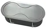 Einbausteckdose Edelstahl Küchen-Steckdose 2x Schuko *552702
