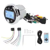 Marine-Radio, Marine-Stereo-Bluetooth-Marineradio, 12 V, Aluminiumlegierung, Staubdicht, Wasserdicht, Verlustfreie Musik, Digitale Medien, MP5-Player für Yachten, Wohnmobile, Boote