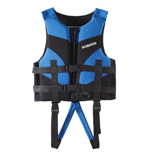 Generisch 2025 - Kinder Schwimmweste Weste Jungen und Mädchen Schnorcheln Warme Auftriebskleidung Badebekleidung Mädchen 152 (Blue, 4-5 Years)