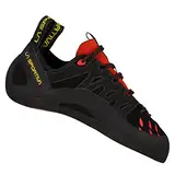 LA SPORTIVA M Tarantulace Schwarz - Bequemer vielseitiger Herren Leder-Kletterschuh, Größe EU 39 - Farbe Black - Poppy