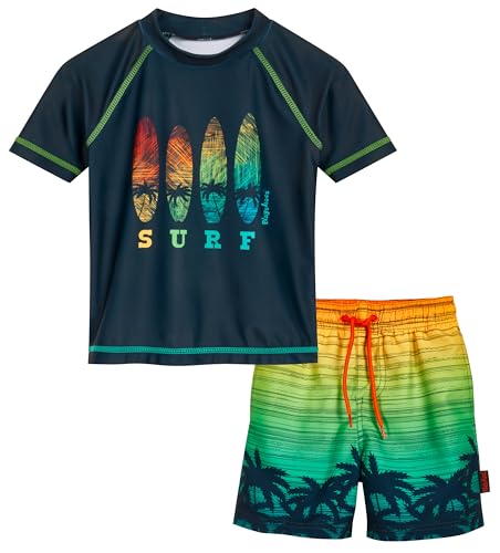 Playshoes Jungen Zweiteiler Rash-Guard-Set, Surf, 122/128 cm
