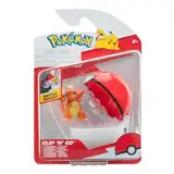 Pokémon PKW3635 - Clip'n'Go Poké Ball - Glumanda & Pokéball, offizieller Pokéball mit 5 cm Figur