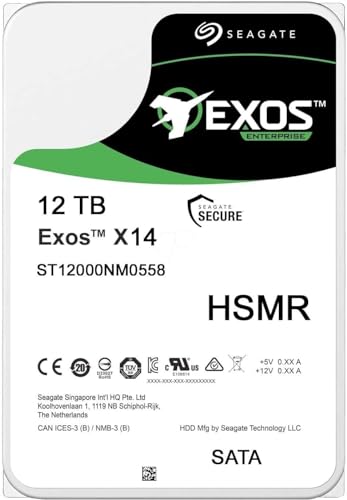 Seagate interne Festplatte 12 TB Exos X14 ST12000NM0558 SATA 7200RPM 256 MB