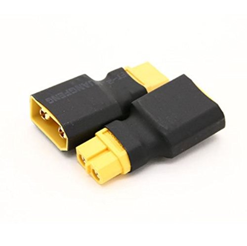 VUNIVERSUM 1x Stück Premium Adapter XT90 Stecker Male auf XT60 Buchse Female Hochstromstecker Goldstecker Adapterkabel für Lipo Akku Batterie 90A von Mr.Stecker Modellbau®