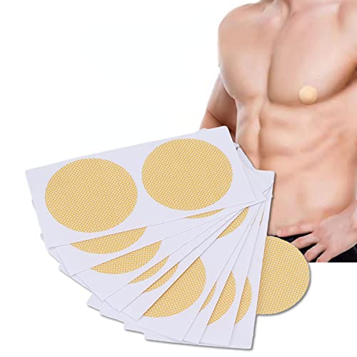 50 Paar Brustpflaster für Männer, Selbstklebende Hautpflegestifte Weich Atmungsaktiv Tragbar Patch Verstecken Nippeln Nipplecover für Herren Nipple Chafing Prevention