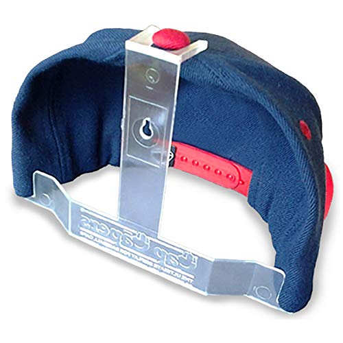 Cap Capers® Baseballkappen-Display; wandmontierte Hutablage; Aufbewahrung und Organisation von Baseballkappen, (12 Stück), ideal für Kappensammler. Das ultimative Display für Baseballkappen