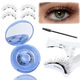 Wimpern Magnetische Wimpern Natürlich Look Magnet Wimpern Ohne Eyeliner zu Ohne Kleber Magnetische Wimpern mit Zange Magnetwimpern Wiederverwendbar, Wasserdicht Magnetic Eyeashes Set für Make-up Party