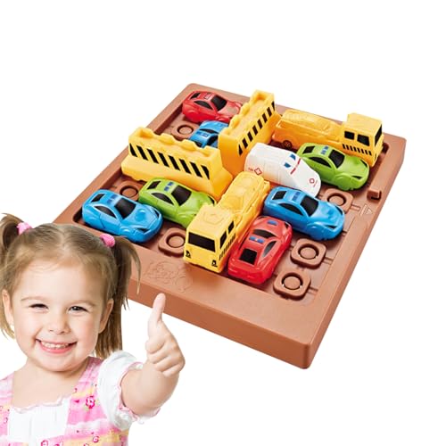 Weqizuerqi 16 x 14,5 x 4 cm Rutsch-Spielzeug, logisches Denkspiel, PP, Automobil-Verkehrsgesellschaft, für Kinder, Puzzlebahn, Lernroute, Geschenke