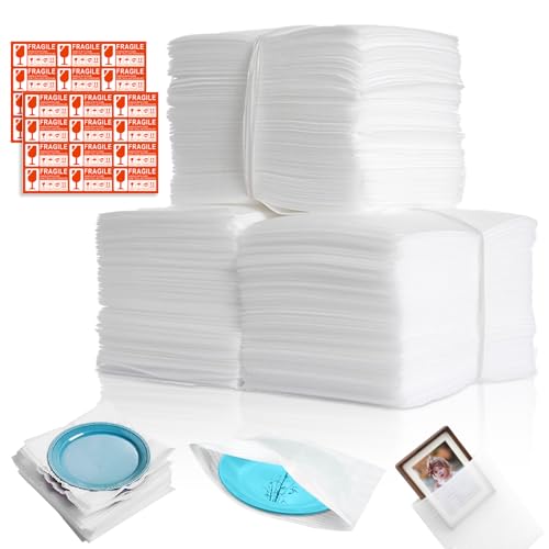 YSOOUA 100Stück Verpackungsmaterial Luftpolsterfolie Umzug 20 x 20cm Schaumfolie Schaumstoffverpackung Umzugsverpackung für Umzugskartons Kartons Geschirr Gläser Weinflaschen Versand (100Stk 20*20CM)