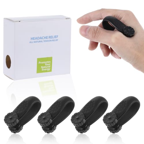 4 Pcs Akupressur Clip, tragbare Silikon Stress Linderung Migräne Relief Clip Druckpunkt Clip Massage Entspannungswerkzeug