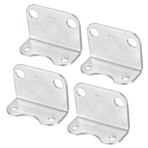 PATIKIL Luftzylinder Verbindung Pneumatische Stange Schiene Montage Halterung 4 Pack MAL Pneumatische Teile Zylinder Installation Stand für 50mm Zylinder Durchm.