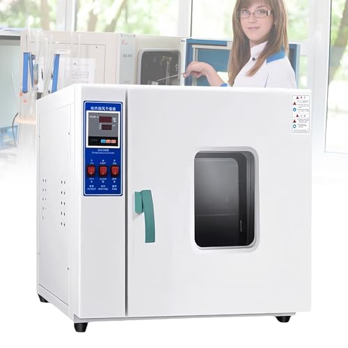 Vakuum-Trockenschrank, 15,6 l/42,9 l, Labor-Konstanttrockner, Umluft-Trockenschrank mit Digitalanzeige, für die Trocknung von elektronischen Bauteilen und Saatgut, Temperatur: 50–280 °C,42.9 L