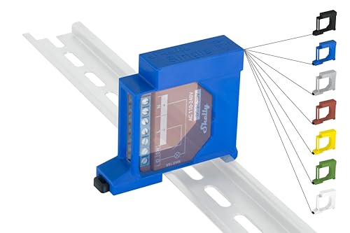 Shelly Plus/Gen3 Hutschienenhalter/Adapter Single DIN Rail bracket (35mm) (Blau (Prime))