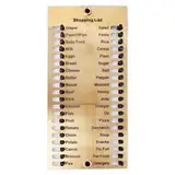 Metall-Einkaufsliste 2024, Einkaufsliste, Erinnerungstafel, wiederverwendbare Einkaufsliste, Geschenk für Familie und Freunde Messschieber Klein (Gold, One Size)