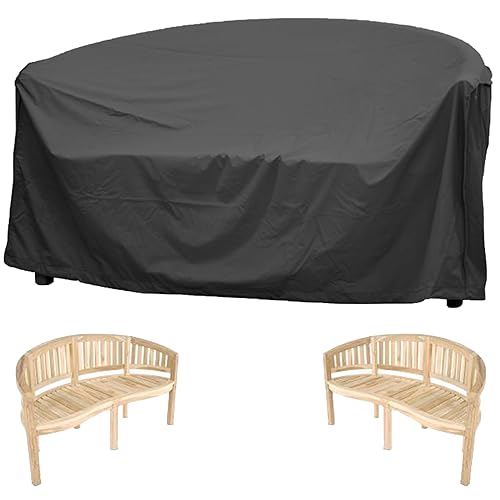 Bananenbank Schutzhülle Wasserdicht, Abdeckhaube Bananenbank, Bananenbank Abdeckung 420D Oxford-Stoff- Schwarz (155 * 70 * 86cm)
