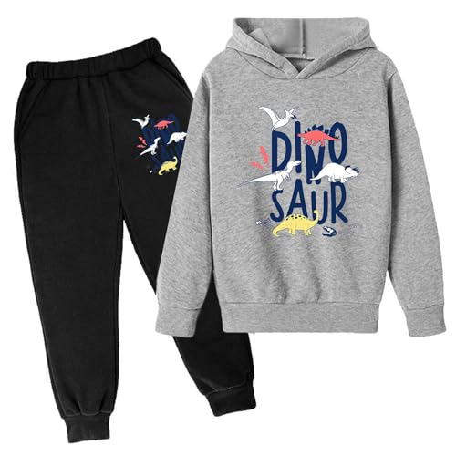 Generisch Kinder Anzug Set Jungen Hose mit Sweatshirt Kinder Kleidung Set Elastische Taille und Sportshirt Freizeit Outfit 2 Teilig Mode Klamotten Anzug Bekleidungssets für 2-11 Jahre Alt