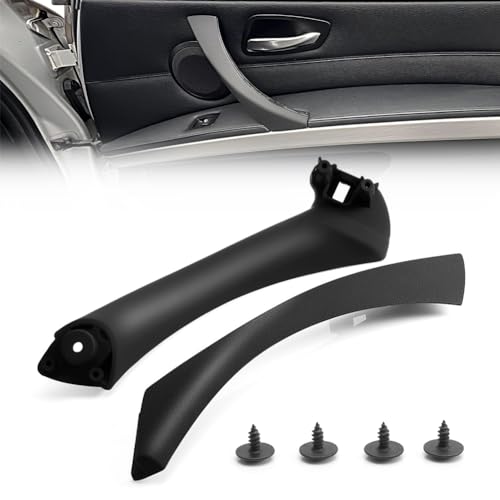 GEARMONSTER Türgriffe Innentüren für Fahrzeug Rechts Beifahrer Türgriff-Halterungs-Set Auto Türgriff Verkleidung mit Schrauben für BMW 3er E90 E91 316 318 320 325 330 335, 51419150336 51417230850