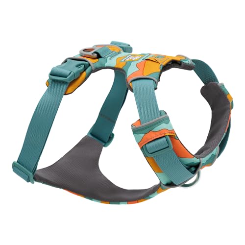 Ruffwear Front Range Hundegeschirr, reflektierendes Y-Geschirr, verstellbares, bequem gepolstertes Alltagsgeschirr für Spaziergänge und Hunderennen, 2 Leinenbefestigungen, Spring Mountains S