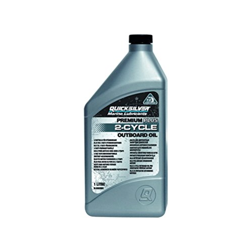 Quicksilver - 858026QB1 Premium Plus 2-Takt TC-W3 Öl für 2-Takt Mercury, Mariner, Force, Mercury Jet Drive Außenbordmotoren und Mercury Sport Jet Motoren, 1 Liter