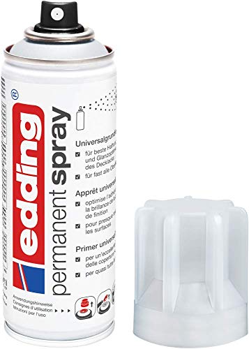 edding 5200 Permanent Spray Universalgrundierung - 200 ml - Grundierung zur Vorbereitung von lackierfähigen Oberflächen wie Glas, Metall, Holz, Keramik, Leinwand