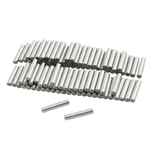 sourcing map 100 Stück Passstifte Dübel Stifte Edelstahl 3 mm x 15.8 mm Befestigungselemente