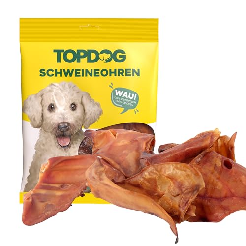 Top Dog Premium Schweineohren - aus Deutschland - 100 Stück (min. 4KG)