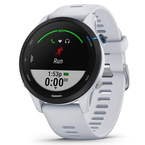 Garmin Forerunner 255 Music – GPS-Laufuhr mit individuellen Trainingsplänen, speziellen Lauffunktionen und detaillierter Trainingsanalyse. 1,1“ & 1,3" Farbdisplay, Akkulaufzeit bis zu 14 Tage