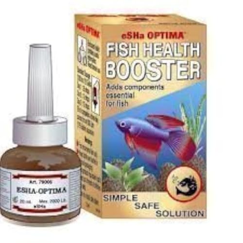 eSHA Optima - Fisch Tank Behandlung verbessert die Fisch Gesundheit, 20 Ml, 6E+1 Gramm, Aquarien-Pond-Wasserbehandlung, Aquarium, Teich
