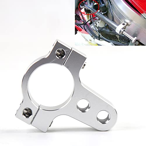 LONGHAO LenkungsdäMpfer Motorrad,Motorrad Stabilisator Montageset,Motorrad Rohrschelle ZubehöR,Universal-StoßDäMpfer FüR MotorräDer,Motorrad-StabilisatorzubehöR,26/27 Mm,Lenkungsstabilisatorhalterung