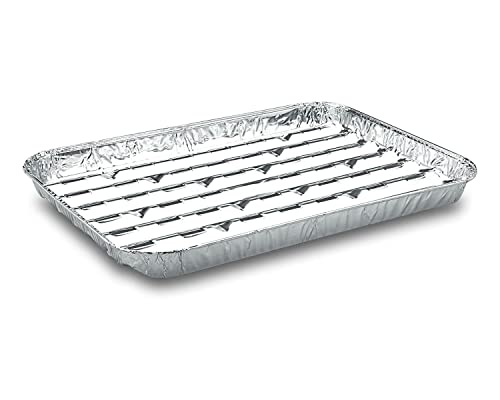 100 Stk. Alu-Grillpfanne Grillschalen BBQ, 34.4 x 22.4cm, mehrfach verwendbar / Diese Aluschale bewahrt den typischen Holzkohle-Grillgeschmack. Das Grillgut haftet nicht an der Schale und lässt sich gut wenden. Fett tropft nicht in die heiße Glut und verh