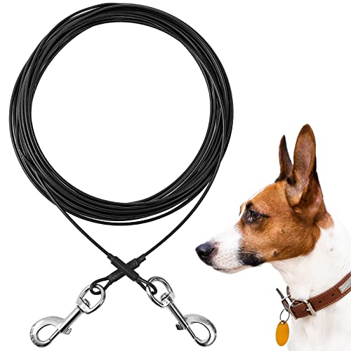 Mi Metty Tie-Out Leinen für Hunde,3/6/9/15m Kausichere Hundeleinen,Tie Out Cables Hofleine Für mittlere bis große Hunde