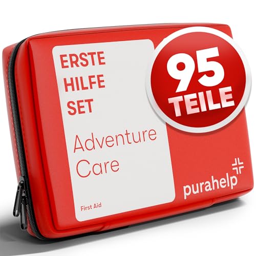 Erste Hilfe Set Outdoor - Kompakt & Leicht - 95 Teile für Wandern, Outdoor, Camping, Fahrrad - Reiseapotheke Erste Hilfe Set Outdoor Erste Hilfe Set Kinder Erste Hilfe Set Fahrrad