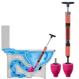 Vmxlso Rohrreinigungspumpe, Pömpel Abfluss Toilette, Vakuum Pümpel Abfluss Mit Starker Saugleistung, Toilette Abflussreiniger Pumpe für Reinigen Rohre/Waschbecken/Badezimmer/Küchen