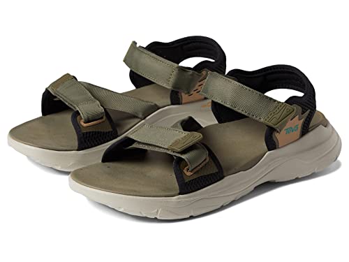 Teva Herren Zymic Sandale, Dark Olive/Teal Green, 41 EU