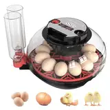 Brutkasten Für 12 Eier,Automatisches Wenden Der Eier,Eierprüfgerät,Temperatur- Und Feuchtigkeitsanzeige,Kann Hühnereier,Enteneier Und Wachteleier Ausbrüten,Für Bauernhöfe Und Privathaushalte
